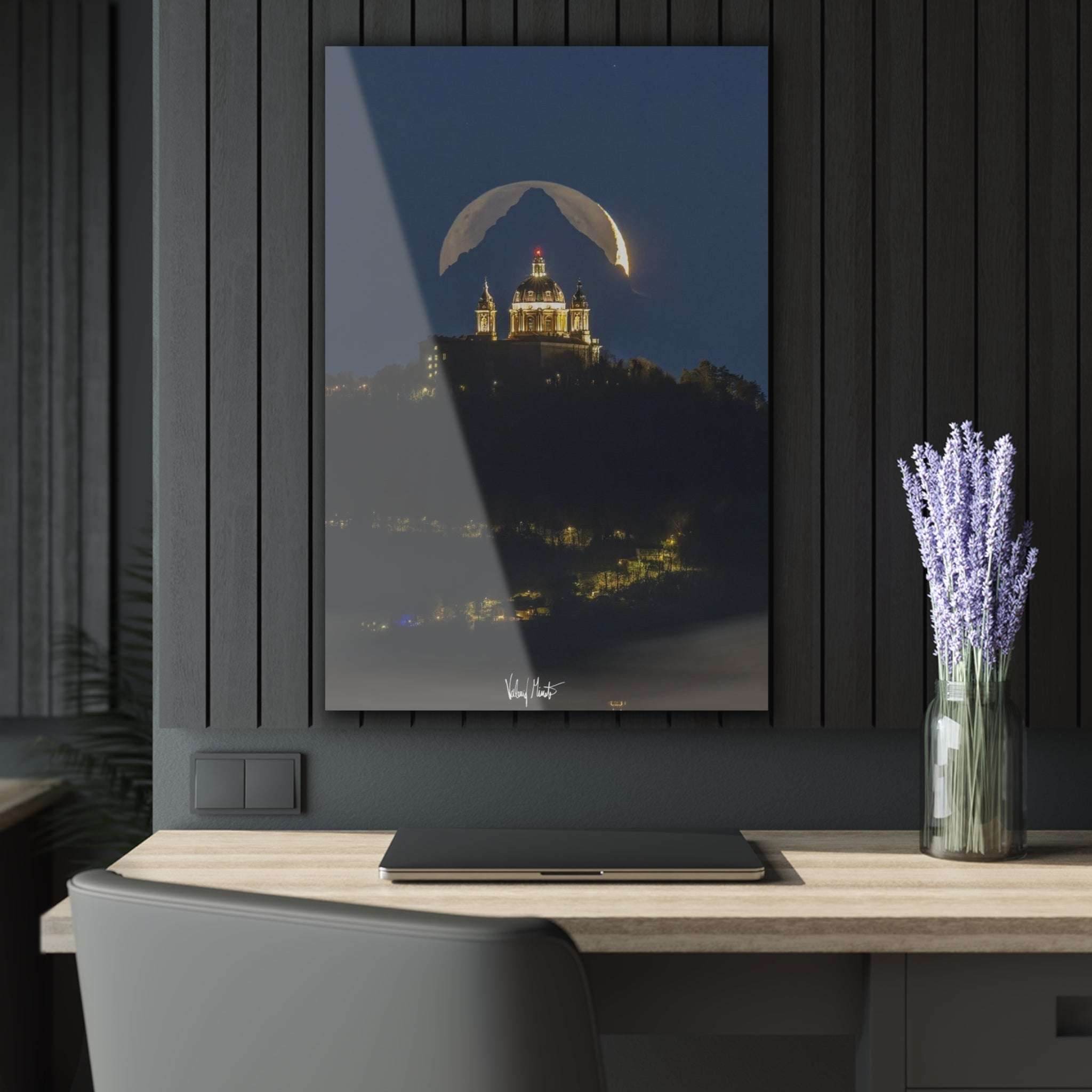 THE BASILICA OF SUPERGA X MT MONVISO [ITALY] ALIGNED WITH THE MOON - LE GALLERIA